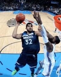  森林狼全队六人上双，集体篮球击败雷霆队